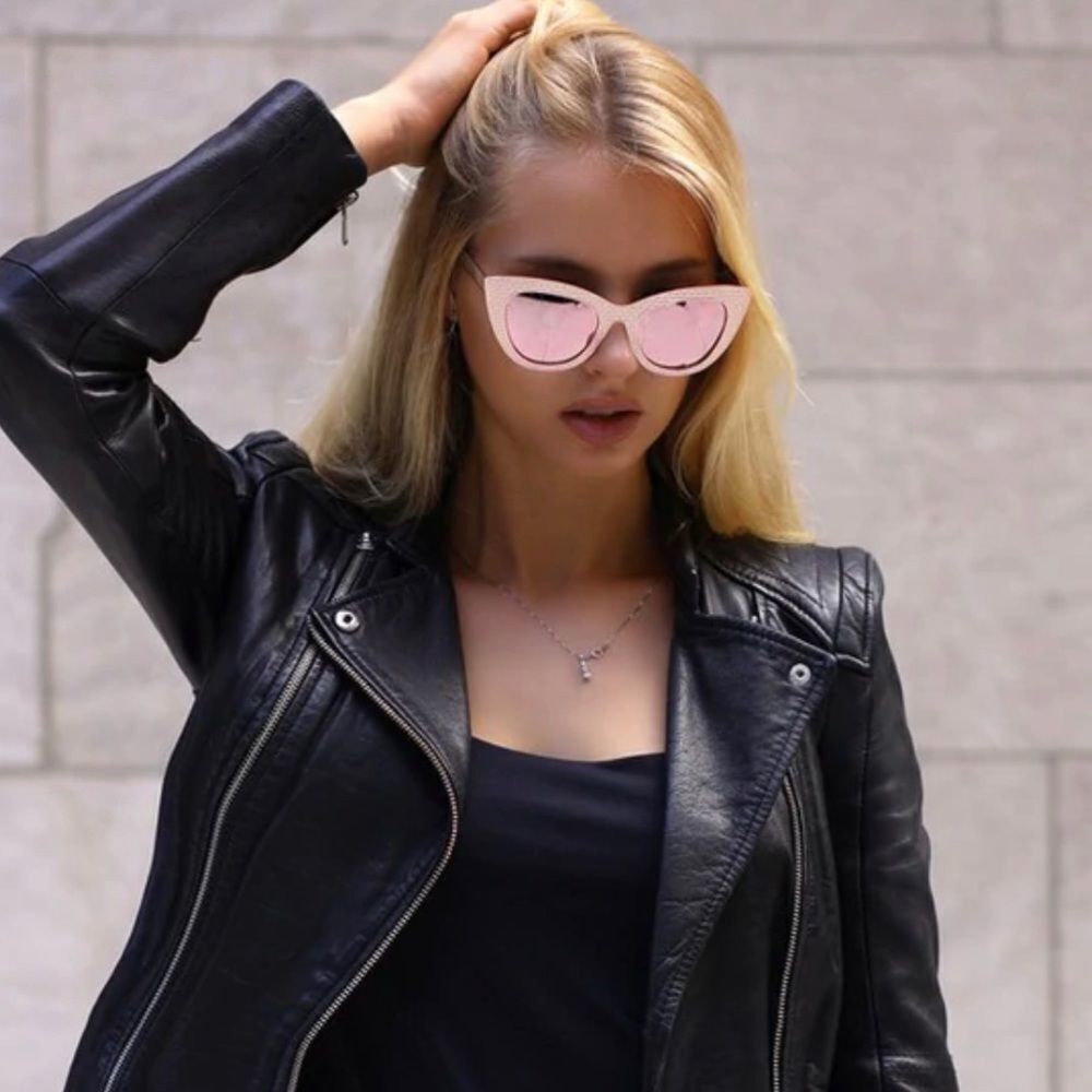 NEW top fox rose gold Cats-eye  glasses​​
